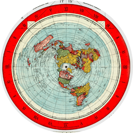 gleason flat earth map